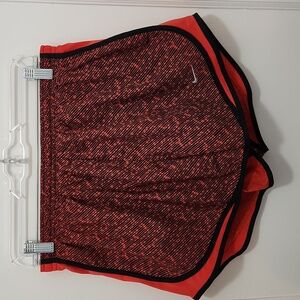 Nike Dri-Fit Orange/Black Women's Athletic Running Shorts Size Large